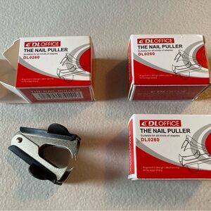 Lot 3 Staple Nail Pullers Grabbers DL Office New in Boxes